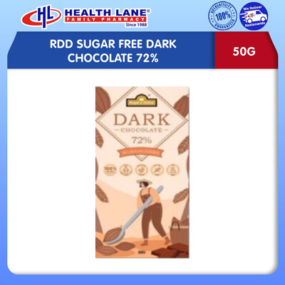 ROYAL DE DOLTON SUGAR FREE DARK CHOCOLATE 72% (50G)